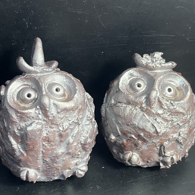 梟雛　No.36  鉄釉　mini