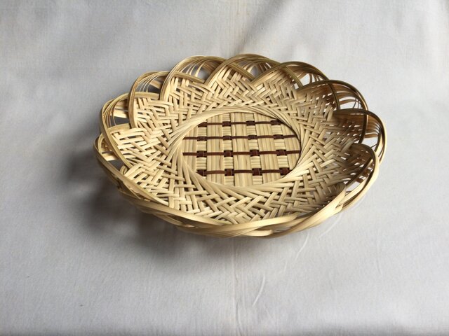 ハンドメイド　籐作家作品　奨励賞受賞作品　二重輪口盛りかご it-67a30d2f06447-1200.jpg