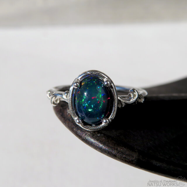 ブラック オパール リング / Black Opal Ring