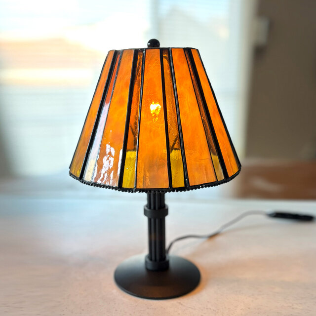 ステンドグラス『黄色いラウンジランプ』