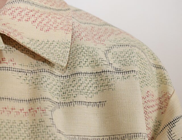 紬の着物リメイク シャツジャケット | iichi 日々の暮らしを心地よく