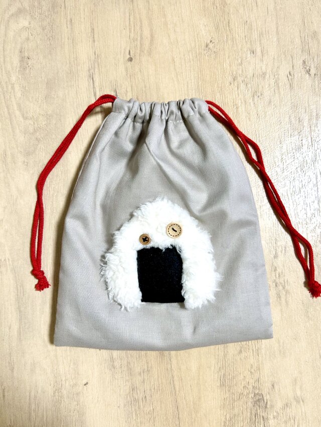 おにぎりMonster☆巾着袋 | iichi 日々の暮らしを心地よくする