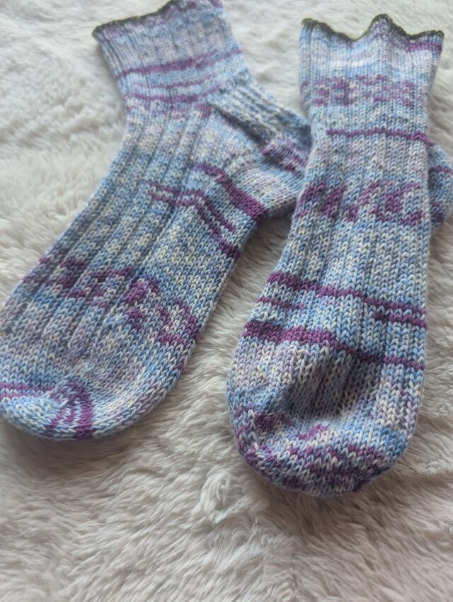 No.1523手編み靴下