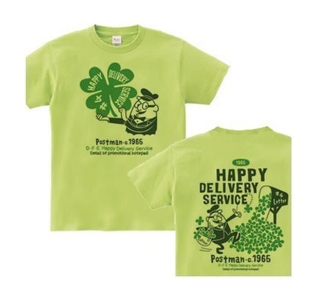 クローバー&ポストマン 両面 WS~WM•S~XL Tシャツ【受注生産品】の画像1枚目