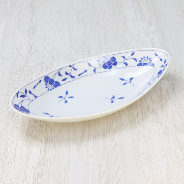 軽量食器 藍染楕円プレート 2柄セット【美濃焼】 | iichi 日々の暮らし