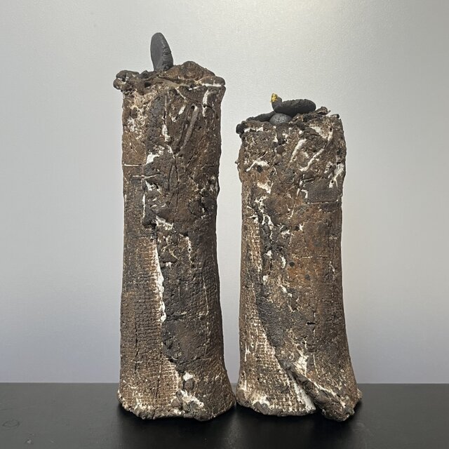 雛　No.53  焼締&泥彩釉　中