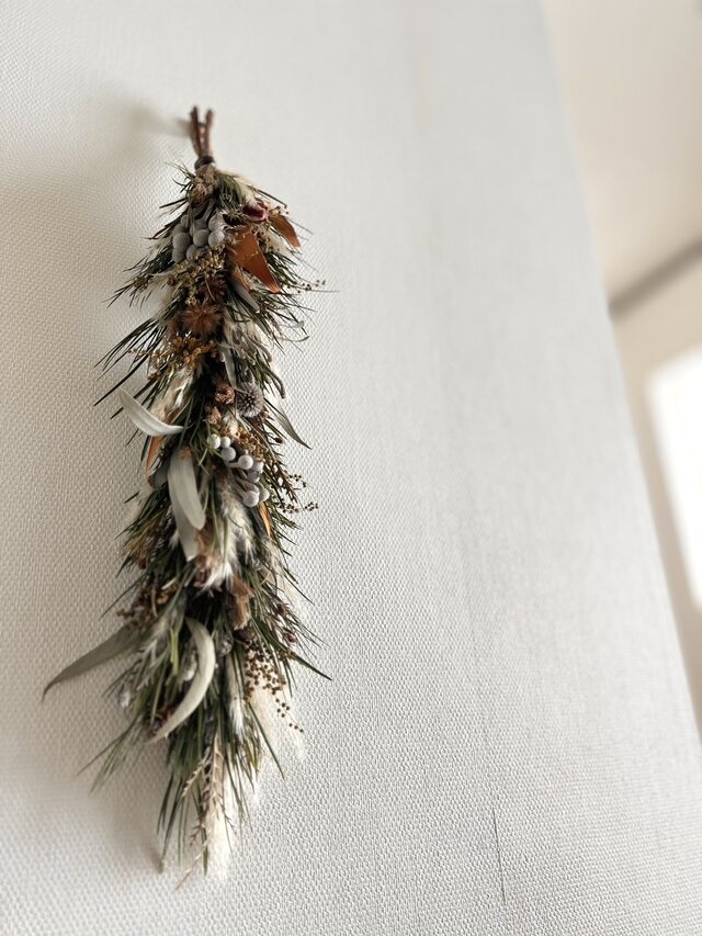 ワイルドフラワーのスワッグ  ~ホワイトデーのギフトにも♪