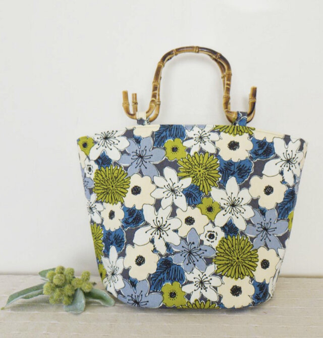 bamboo♡花柄トートbag
