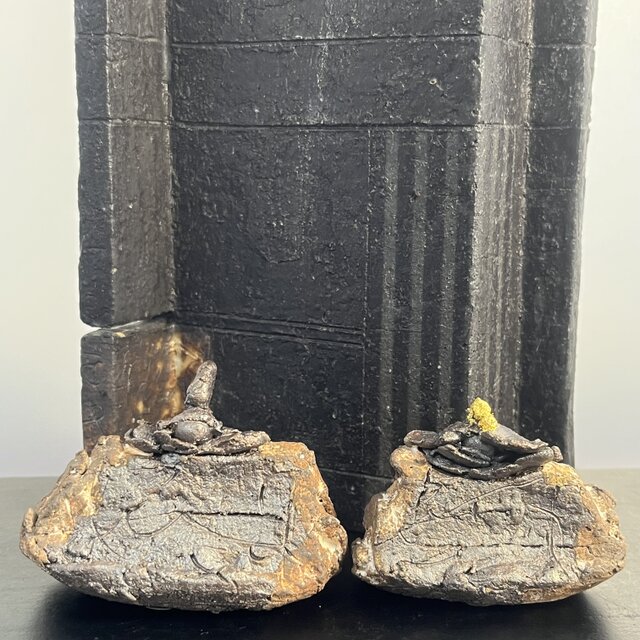 雛　No.63 焼締&泥彩釉　mini