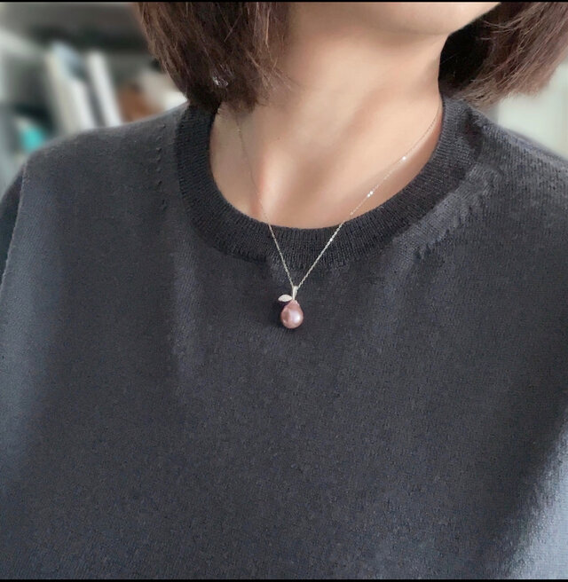 いびつな形が可愛い 淡水パール ペンダントネックレス(K14gf
