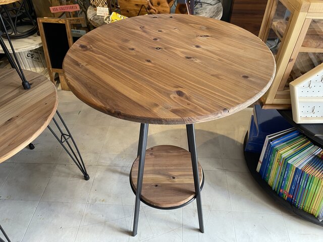 在庫あり 即納 hotaru 丸テーブル テーブル 机 カフェ cafe BAR 杉材