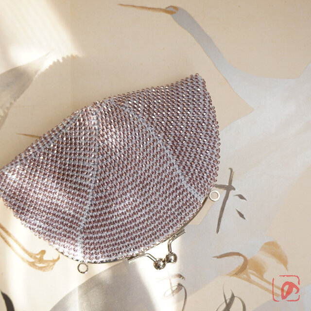 ばあば作 ✧ シードビーズの大きめがま口（桐風・2008）