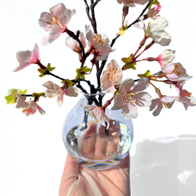 桜の一輪挿し《淡雪》27㎝｜枯れないアーティシャルフラワー（造花