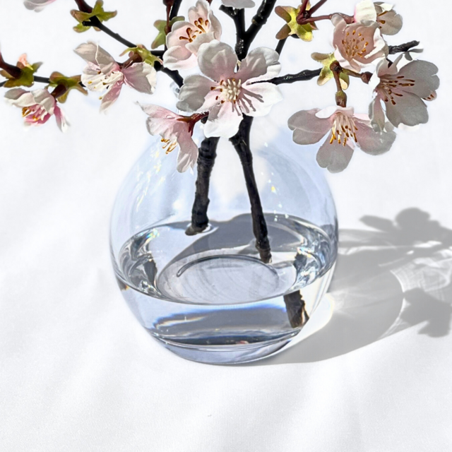 桜の一輪挿し《淡雪》27㎝｜枯れないアーティシャルフラワー（造花