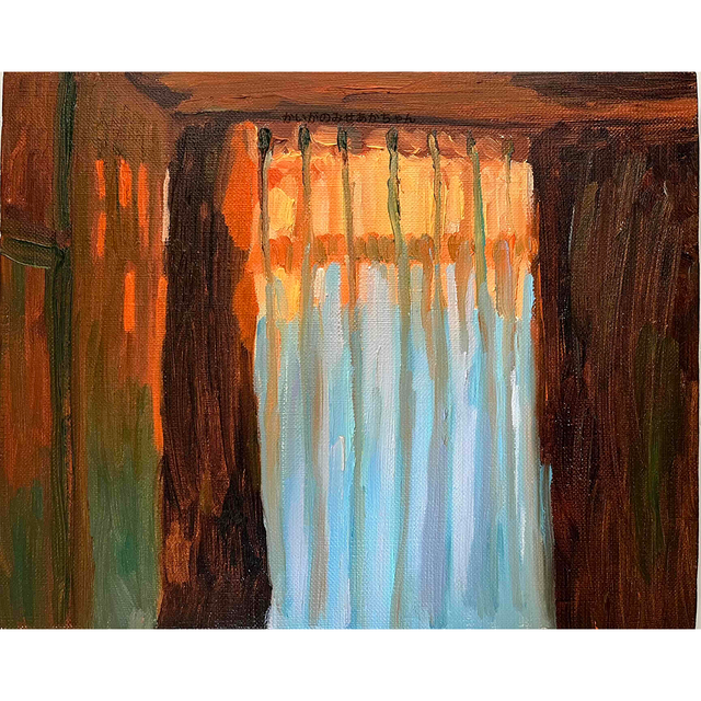 原画・油彩「室内 20252」絵画・F3（22×27㎝） | iichi 日々の暮らしを