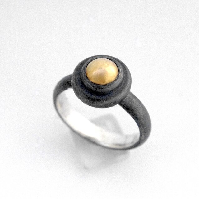 GOLD & BLACK SILVER　リング
