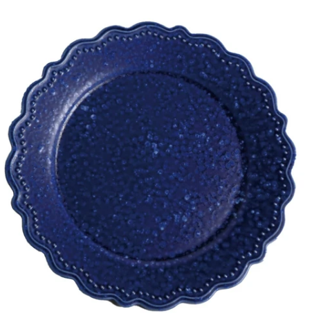 【大特価】【新品】 洋風美濃焼シェフズウェア　ブルーグレーズ　プレート　サイズ：Φ約190×20mm／重量:約350g