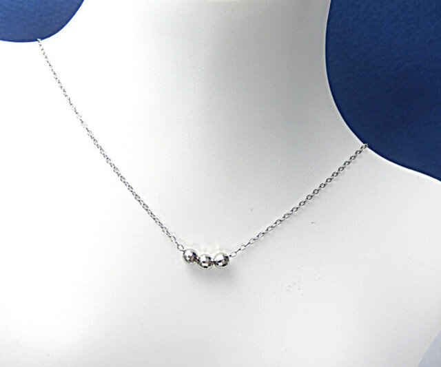 ネックレス プラチナ850 ミラーボールネックレス松屋 保証書付き 42cm ネックレス プラチナ850 ミラーボールネックレス松屋 保証書付き 42cm
