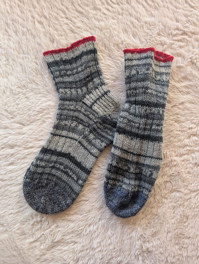 No.1524手編み靴下