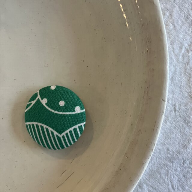 北欧模様のくるみボタン(025)