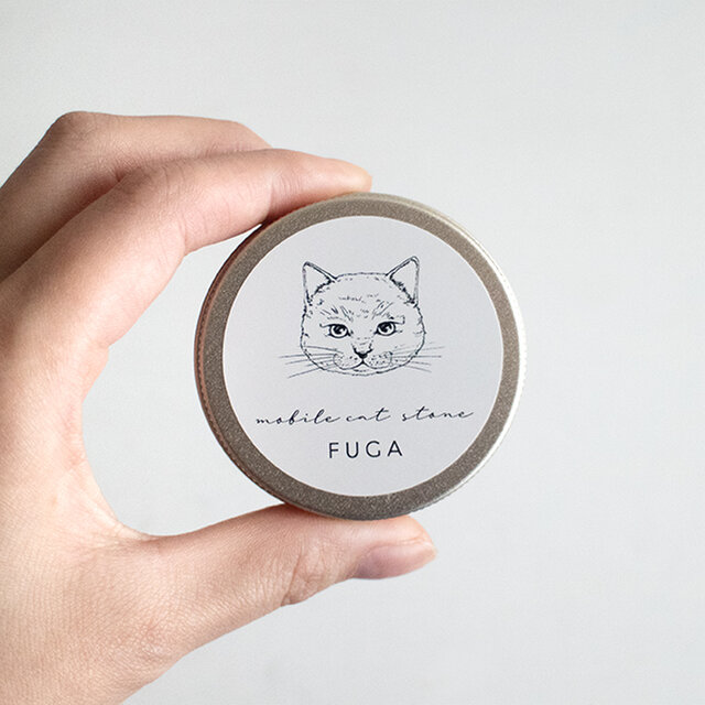 持ち運べる》猫缶アロマストーン｜外出先でも香りを楽しむ猫モチーフ缶