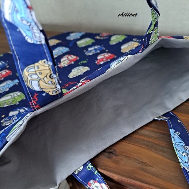 入園バッグセット 入園・入学】入園バッグ7点セット：レトロカーブルー：【0787