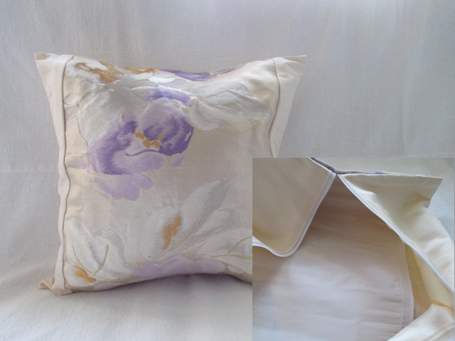 ファスナー付クッションカバー 2枚☆ハンドメイド 作り方】ファスナー