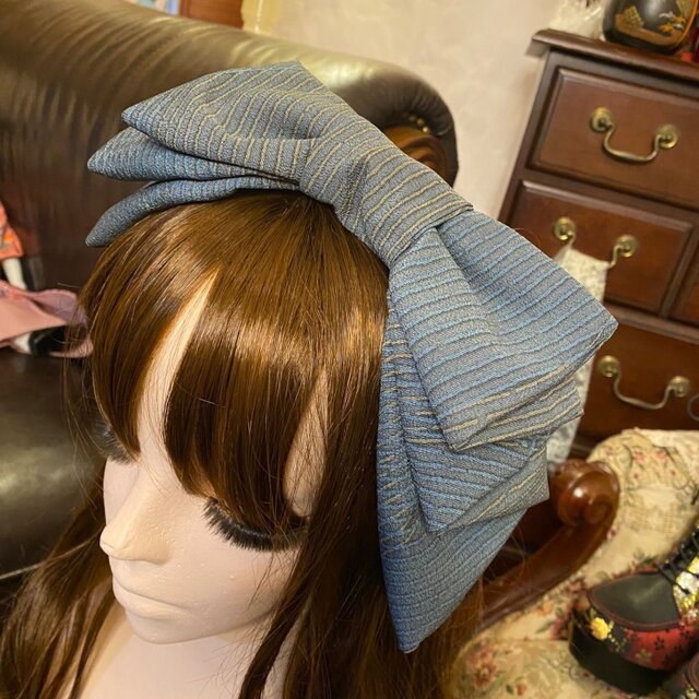 ハンドメイド　和装　ヘアカチューシャ 和風和柄 カチューシャ ヘッドドレス 成人式ヘアアクセサリー
