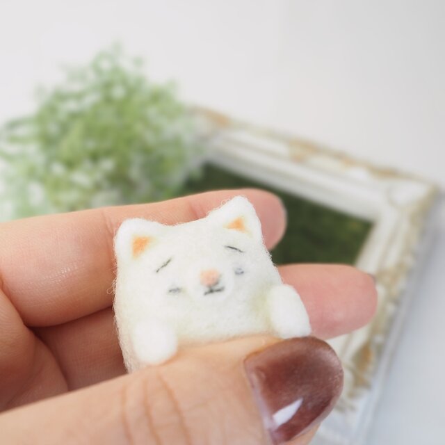 受注製作】まゆねこの赤ちゃん単色(白ねこ・黒ねこ・ロシアンブルー