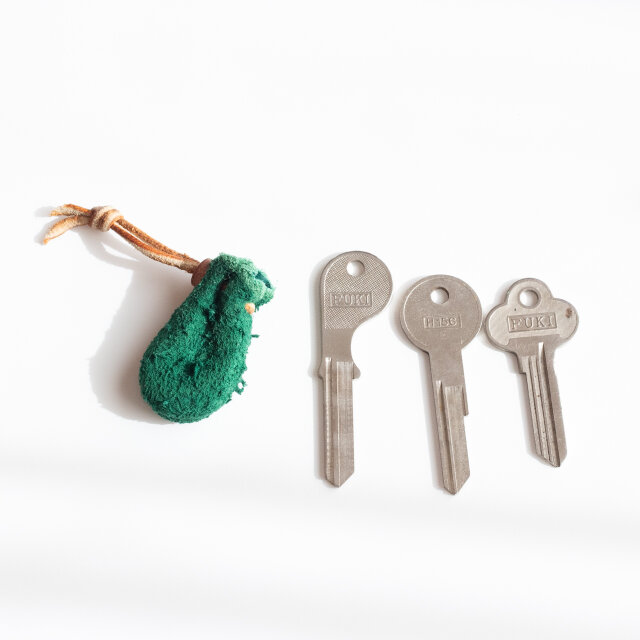 豆巾着　鹿革　2204229