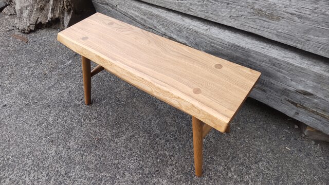 こぶりなベンチ 国産ナラ こぶりなベンチ 国産ナラ | iichi 日々の暮らしを心地よくする