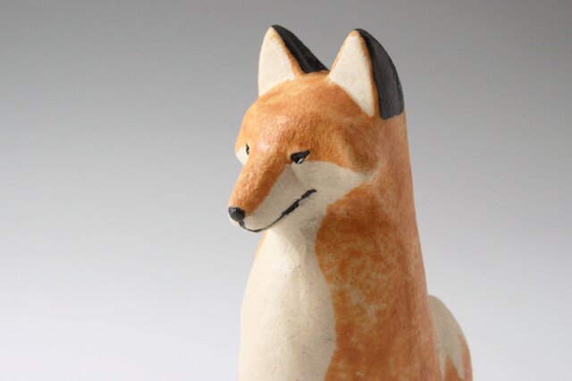 【美品】ネコ　リス　キツネ　陶器　置物　インテリア　工芸品　美術品　A1057 美品】ネコ リス キツネ 陶器 置物 インテリア 工芸品 美術品
