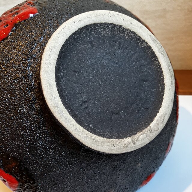 fat lava JOPEKO JOPEKO社製 赤×黒の力強い花器／Jopeko／Fat Lava | iichi 日々の暮らしを心地よく