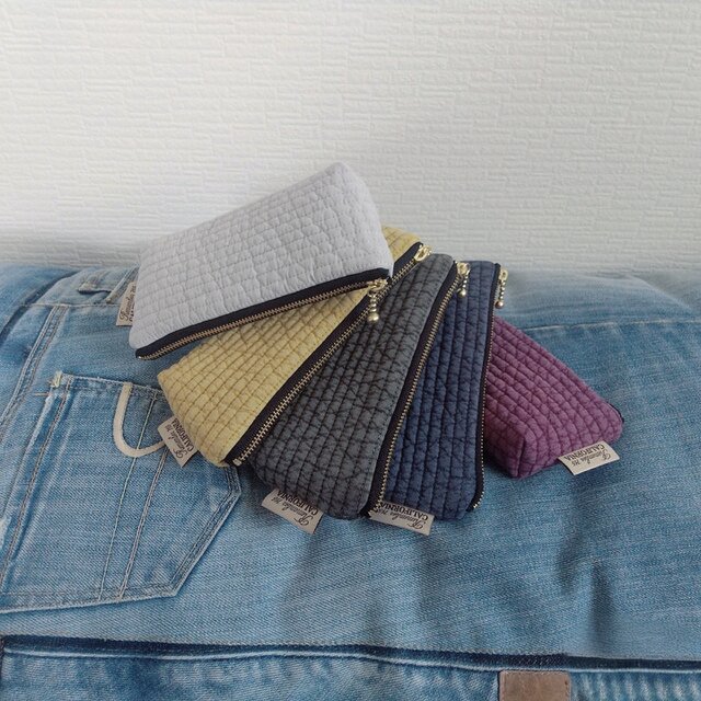 ヌビ眼鏡ケース ファスナーポーチ