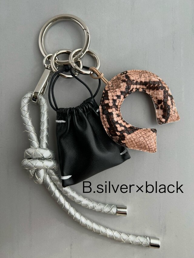 バッグチャーム＆ネックレスセット・ホースシュー(3カラー展開