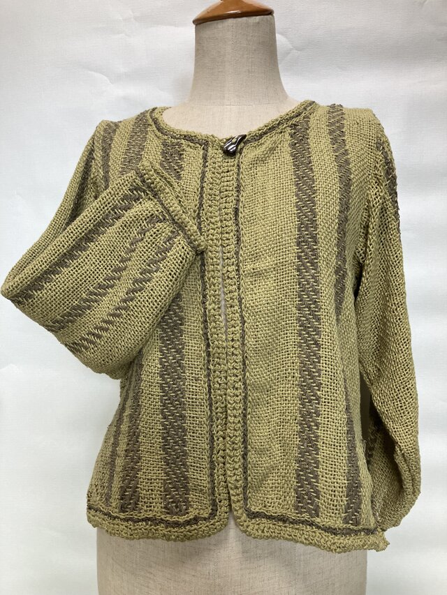 手織り　浜香染め