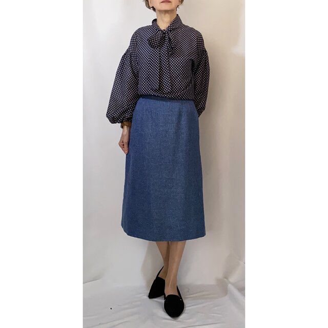 コットンシルクブラウス