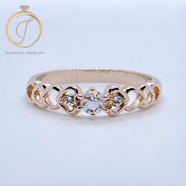 Heart Feminine Ring. (ピンキーリング可)