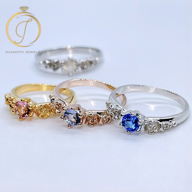 Side Rose Ring.(ピンキーリング可) | iichi 日々の暮らしを心地よく