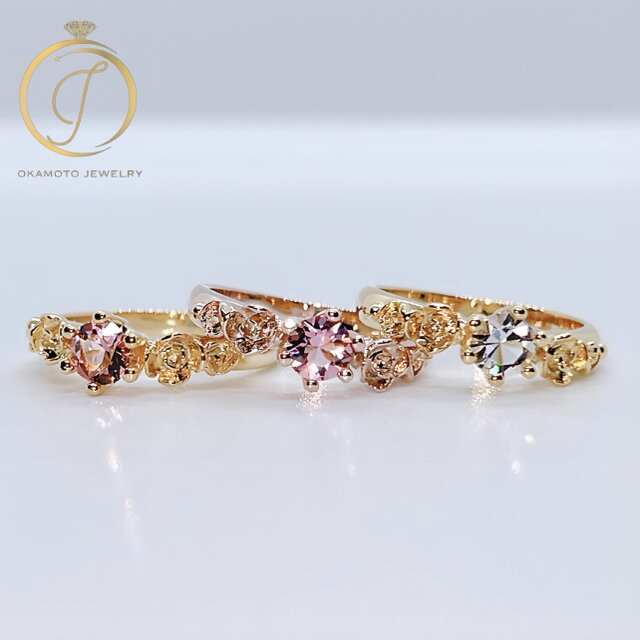 Side Rose Ring.(ピンキーリング可) | iichi 日々の暮らしを心地よく