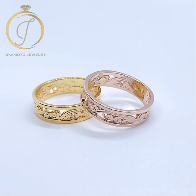 wave lace ring (ハワイアンジュエリー)