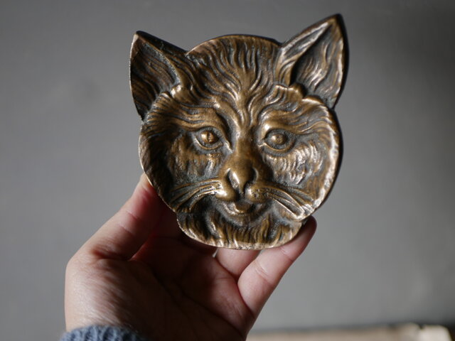 ブロンズ製 猫のヴィドポッシュ ヴィドポシェ フランスアンティーク