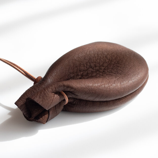 鹿革巾着　220533