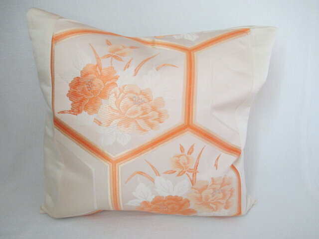 u121 帯クッションカバー 座布団カバー ファスナー 40x40cm