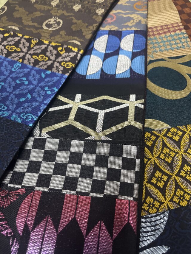 正絹　キリバミ　半幅帯