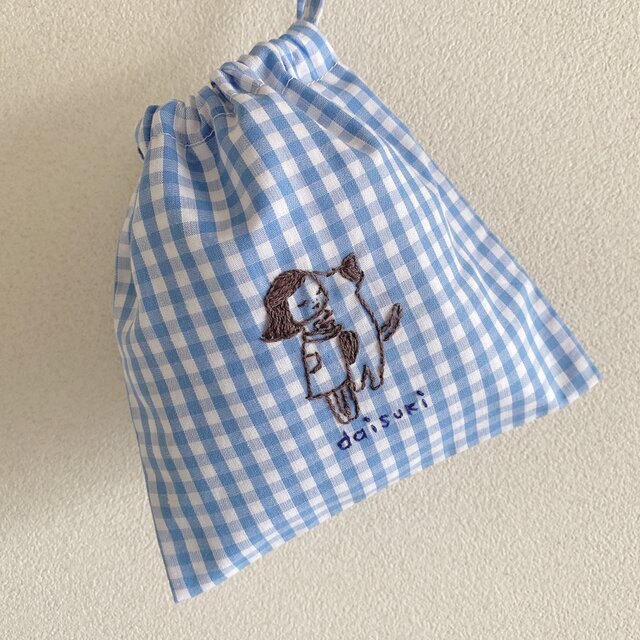 おさんぽ巾着　daisuki