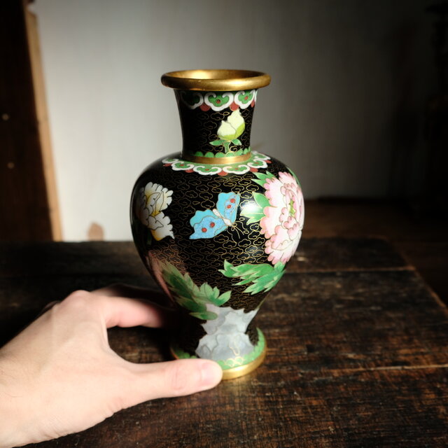 アンティーク風　シノワズリ　花瓶 フラワーベース 4個セット シノワズリ 陶器 おしゃれ 置物 花瓶