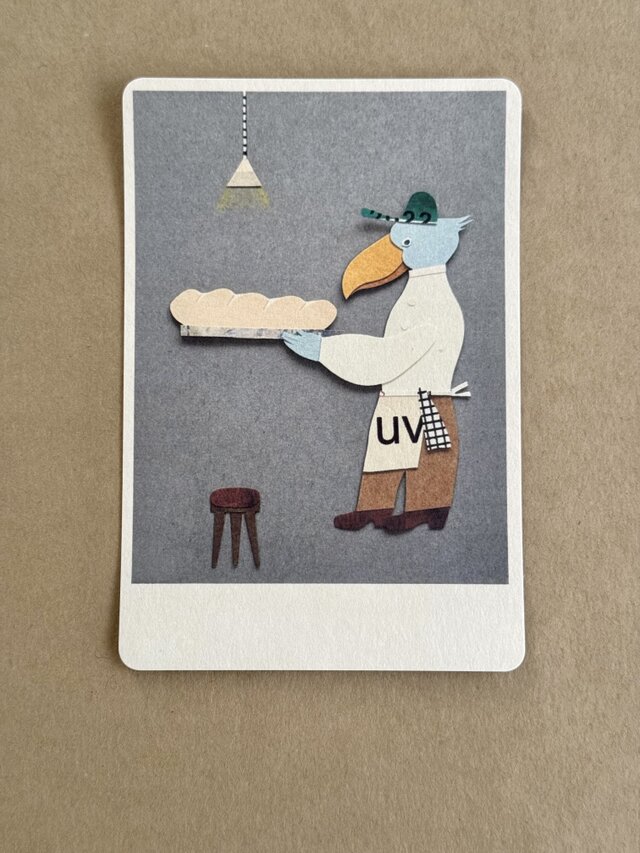 「夜明け前のハシビロコウ」 同柄 2枚セット