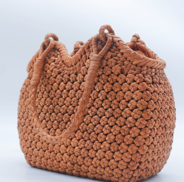 山葡萄 蔓 バック かご 籠 網代編み 斜め掛けバッグ 着服 山葡萄 かご