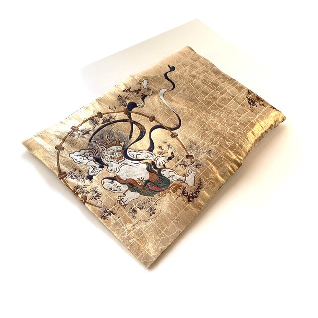 風神雷神〜ゴールド』 B5サイズ 金襴織物御朱印帳袋 御朱印帳ケース